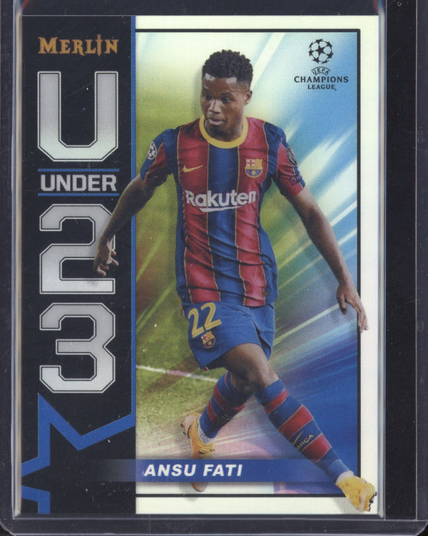 Ansu Fati 2020-21 Topps Merlin UEFA Champions League U23 Stars