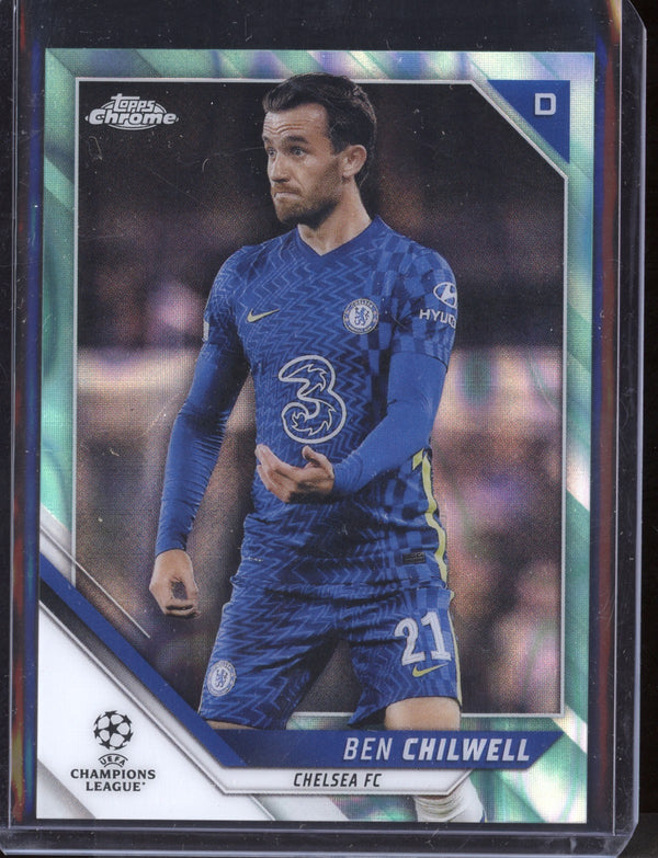 Ben Chilwell 2021/22 Topps Chrome UEFA Champions League Aqua Lava