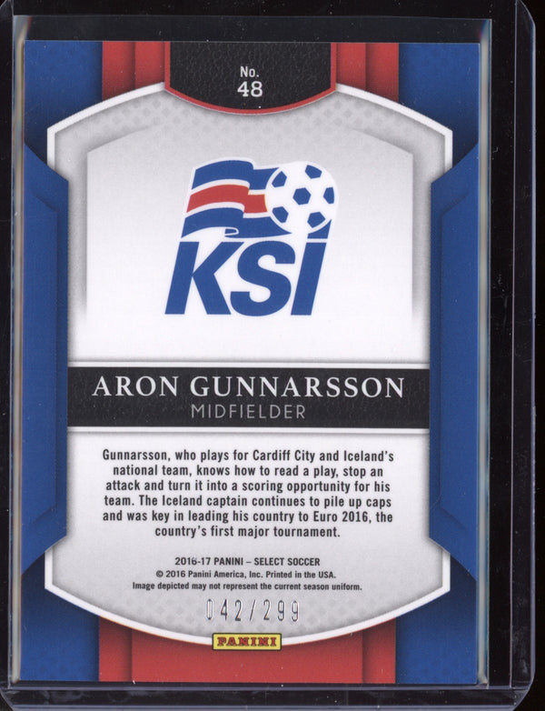 Aron Gunnarsson 2016/17 Panini Select Terrace Blue  042/299