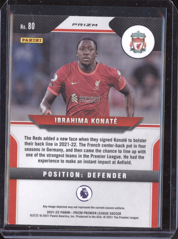 Ibrahima Konate 2021-22 Panini Prizm PL 80 Silver RC