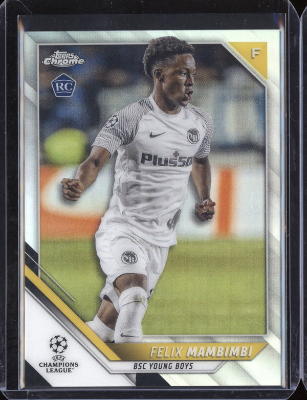 Felix Mambimbi 2021/22 Topps Chrome UEFA Champions League Refractor RC