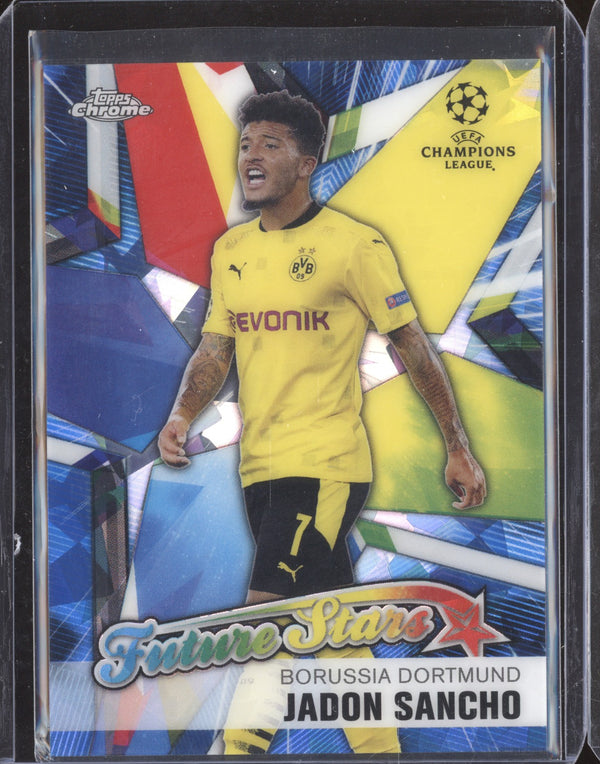 Jadon Sancho 2020-21 Topps Chrome Sapphire UCL FS-JS Future Stars