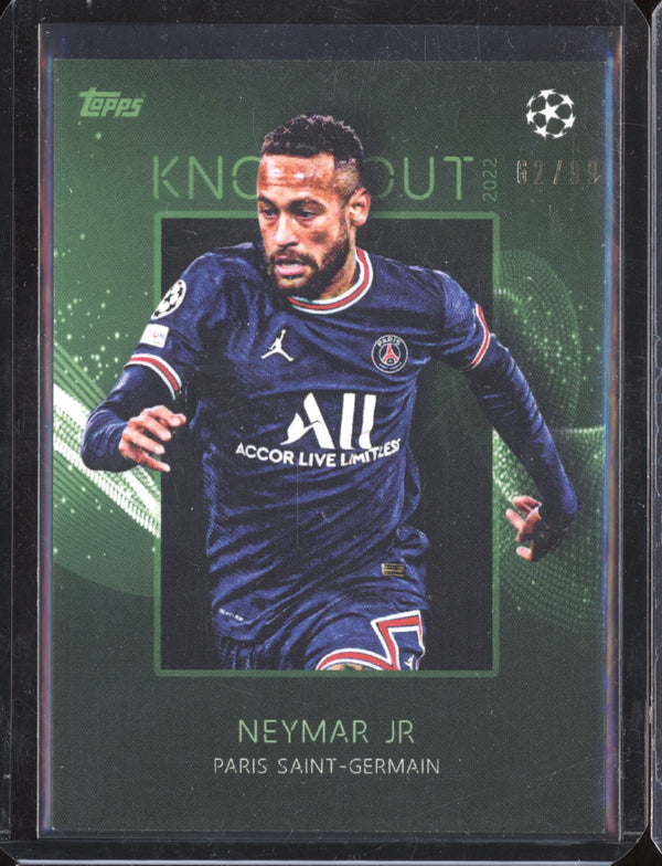 Neymar Jr 2021-22 Topps Champions League Knockout Green  62/99