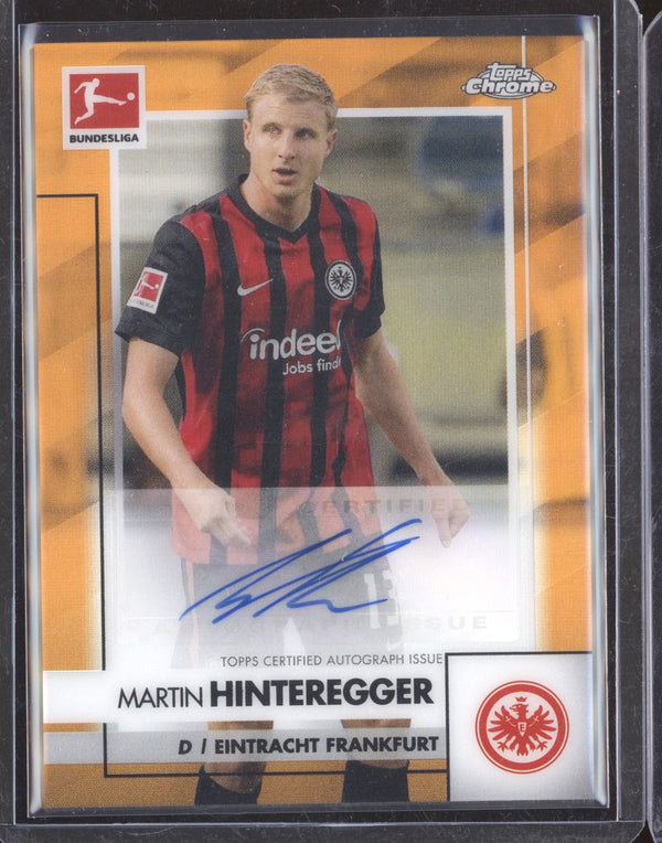 Martin Hinteregger 2020-21 Topps Chrome Bundesliga BCA-MHI Chrome Auto Orange 6/25