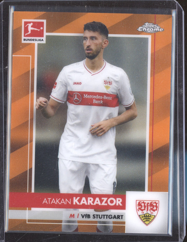 Atakan Karazor 2020-21 Topps Chrome Bundesliga 91 Orange 14/25