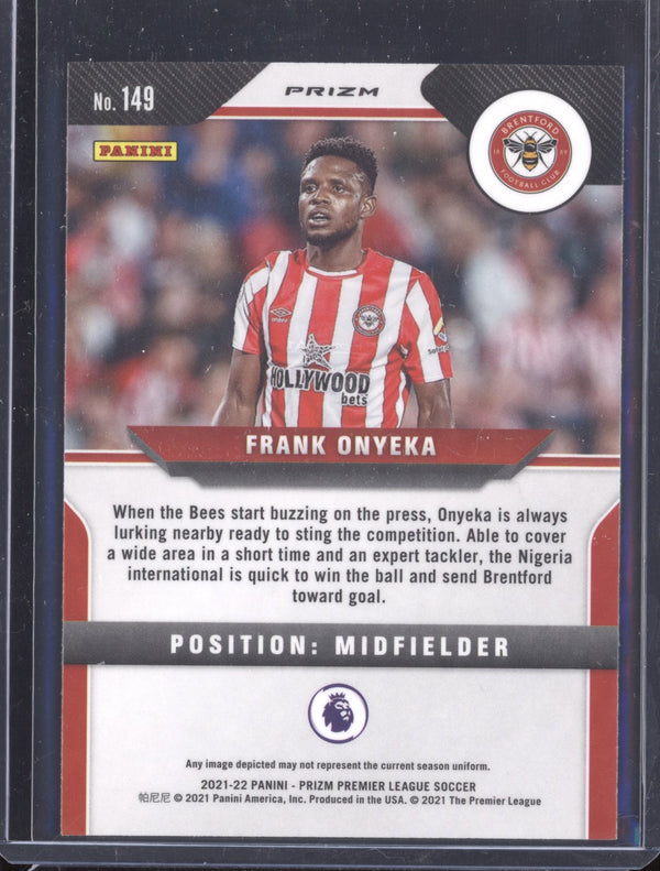 Frank Onyeka 2021-22 Panini Prizm PL 149 Hyper RC