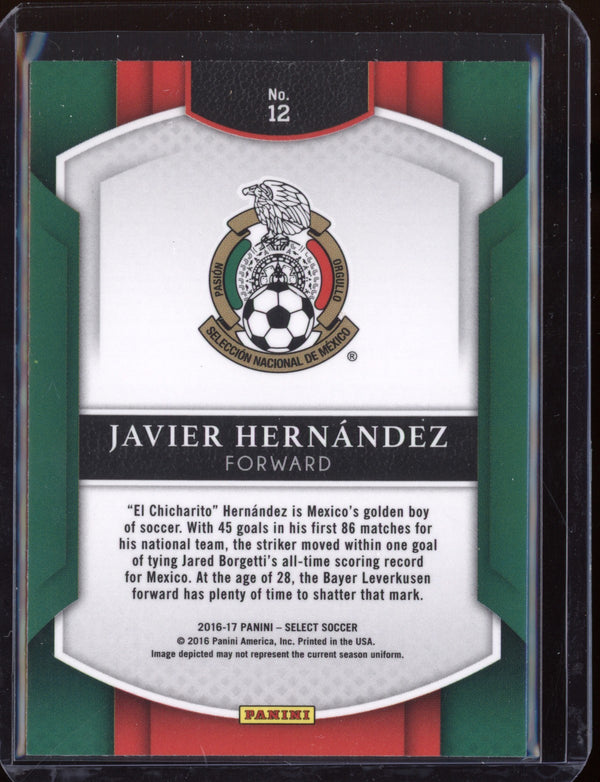 Javier Hernandez 2016/17 Panini Select Terrace Silver