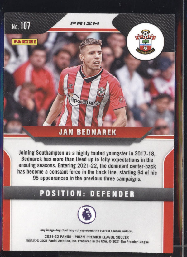 Jan Bednarek 2021-22 Panini Prizm Premier League Silver