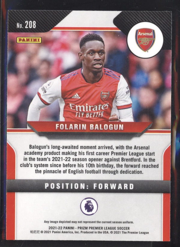 Folarin Balogun 2021-2022 Panini Prizm Premier League RC