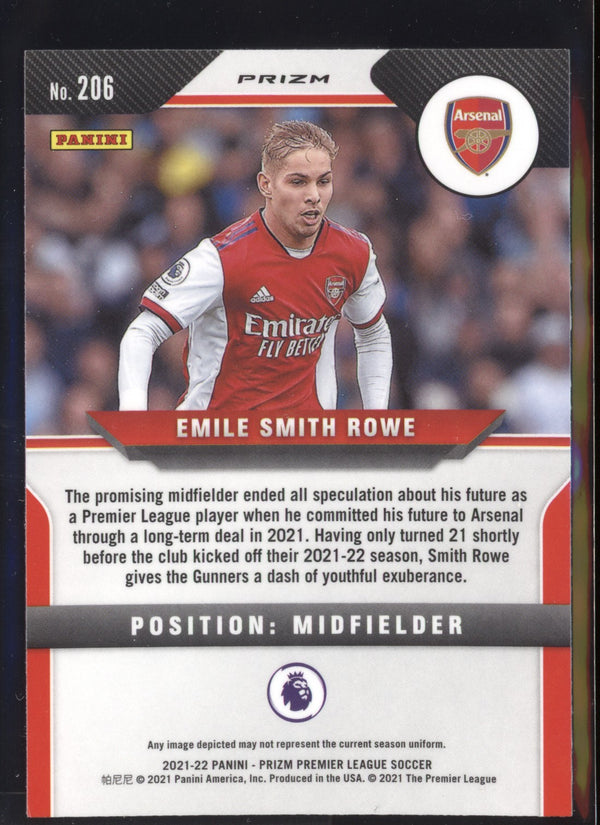 Emile Smith Rowe 2021-22 Panini Prizm Premier League Silver