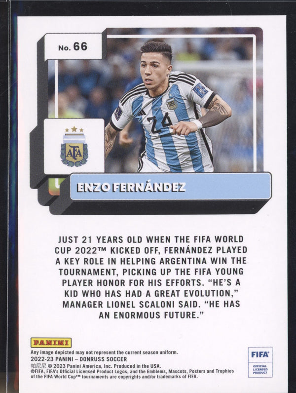 Enzo Fernandez 2022-23 Panini Donruss Soccer 66 RC