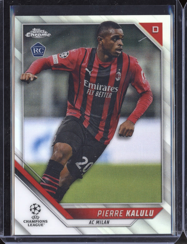 Pierre Kalulu 2021/22 Topps Chrome UEFA Champions League Refractor RC