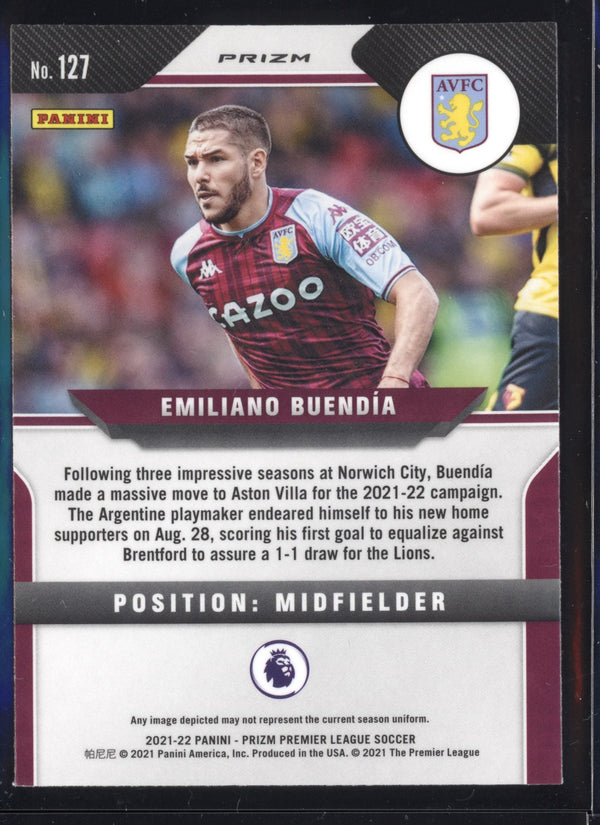 Emiliano Buendia 2021-22 Panini Prizm Premier League Silver