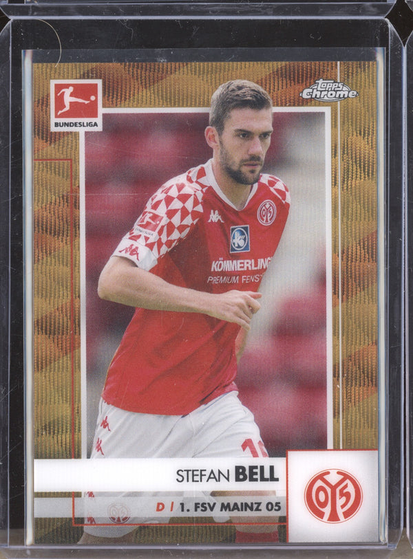 Stefan Bell 2020-21 Topps Chrome Bundesliga 68 Gold Wave 35/50