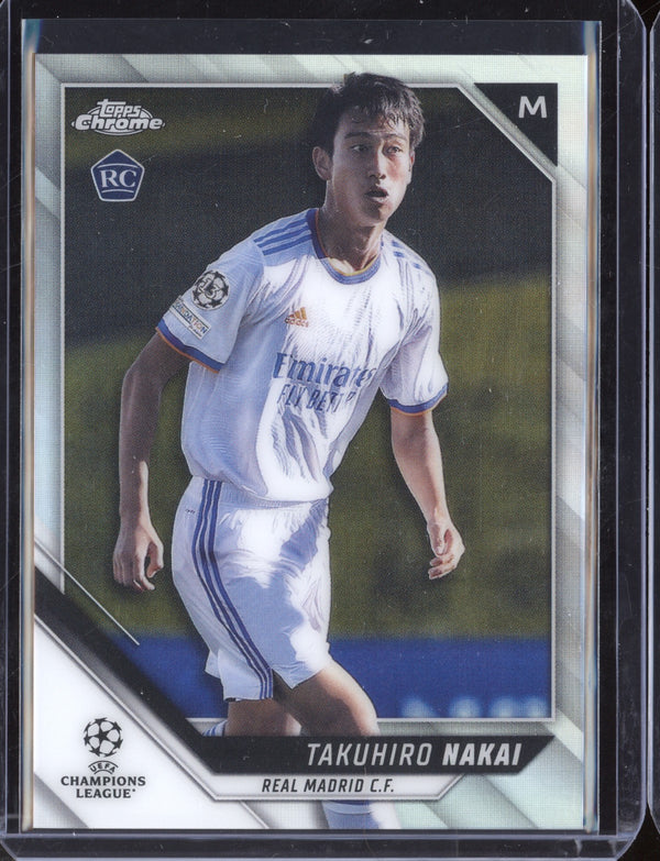 Takuhiro Nakai 2021/22 Topps Chrome UEFA Champions League Refractor RC