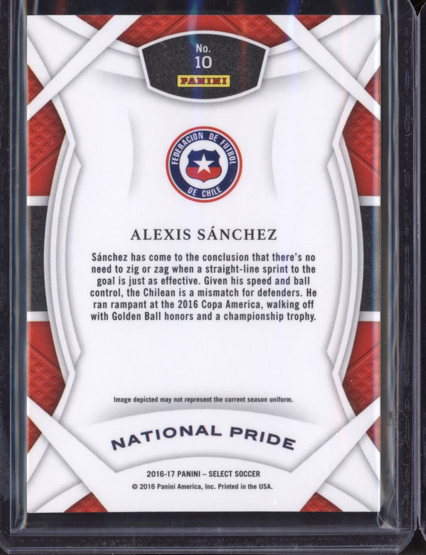 Alexis Sanchez 2016/17 Panini Select National Pride