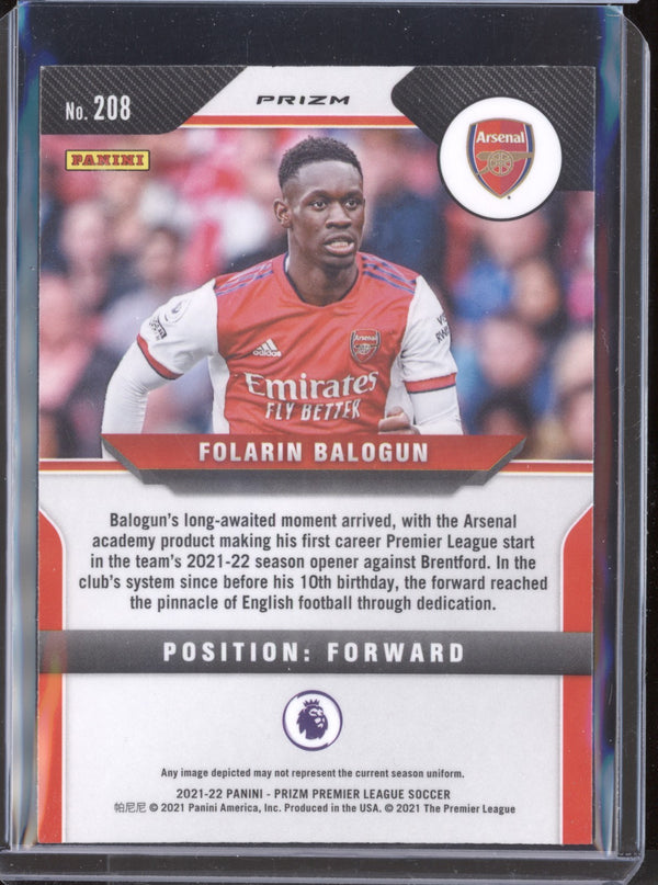 Folarin Balogun 2021-22 Panini Prizm PL 208 Multicolor RC