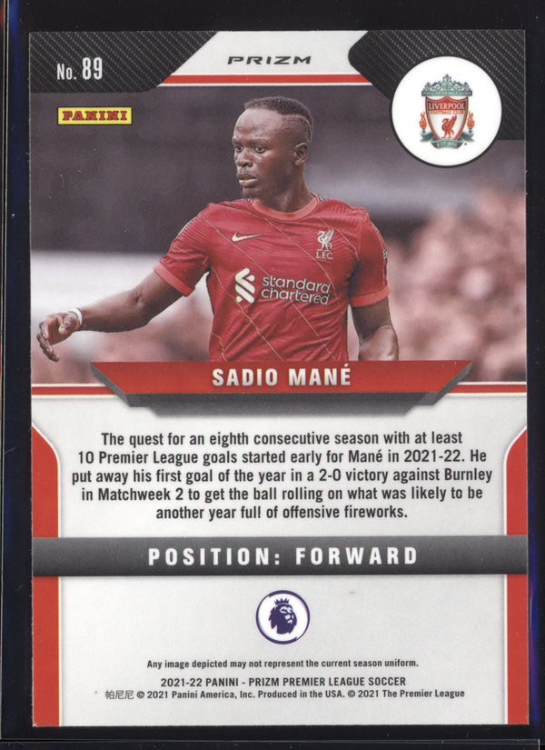 Sadio Mane 2021-22 Panini Prizm Premier League Silver