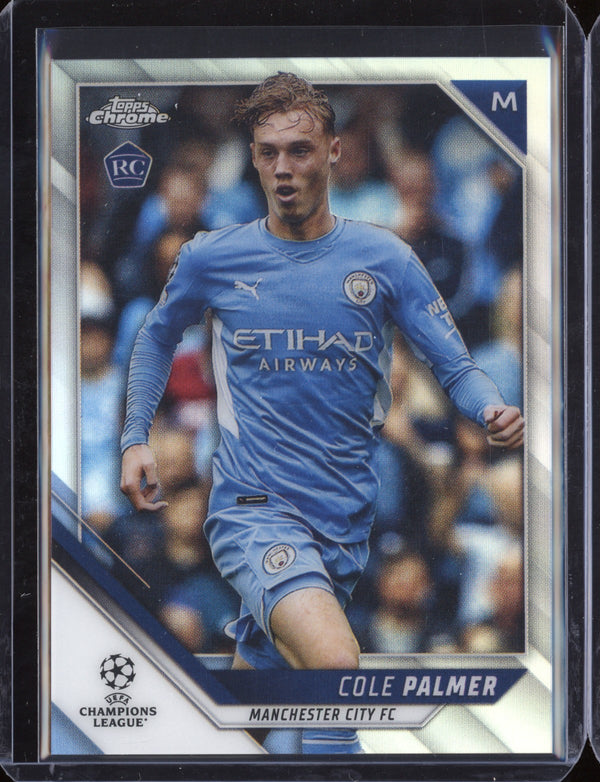 Cole Palmer 2021/22 Topps Chrome UEFA Champions League Refractor RC