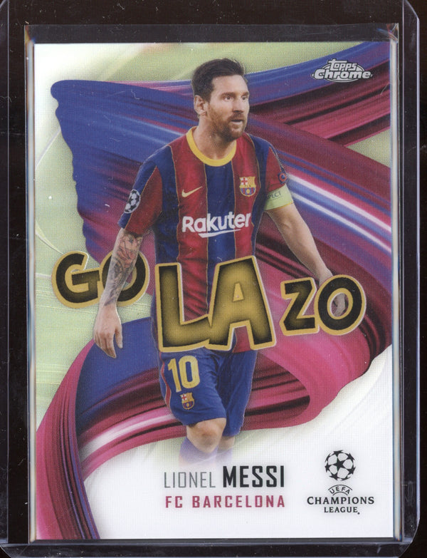 Lionel Messi 2021 Topps Finest UEFA Champions League