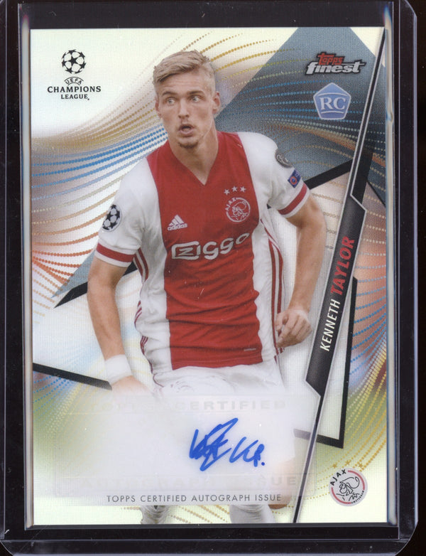 Kenneth Taylor 2021 Topps Finest Champions League Autograph RC