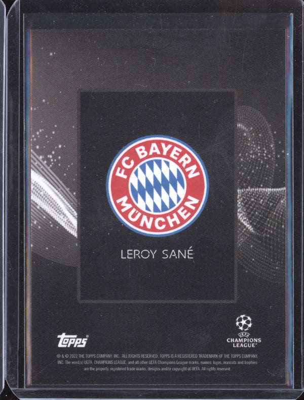 Leroy Sane 2022 Topps Knockout UEFA CL Black 23/49