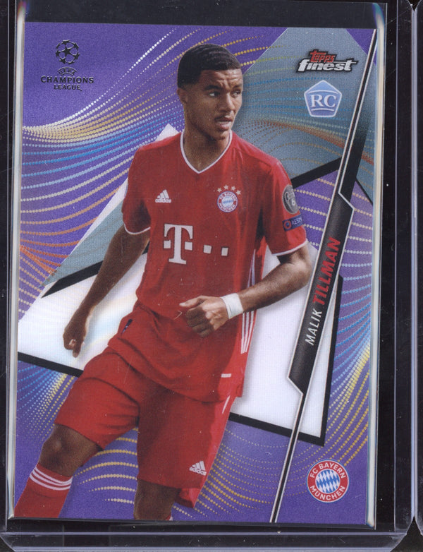 Malik Tillman 2021 Topps Finest Champions League Purple Refractor RC 114/250