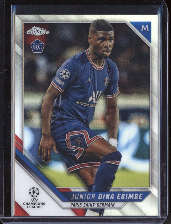 Junior Dina Ebimbe 2021/22 Topps Chrome UEFA Champions League Refractor RC