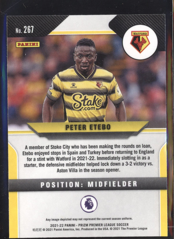 Peter Etebo 2021-2022 Panini Prizm Premier League RC