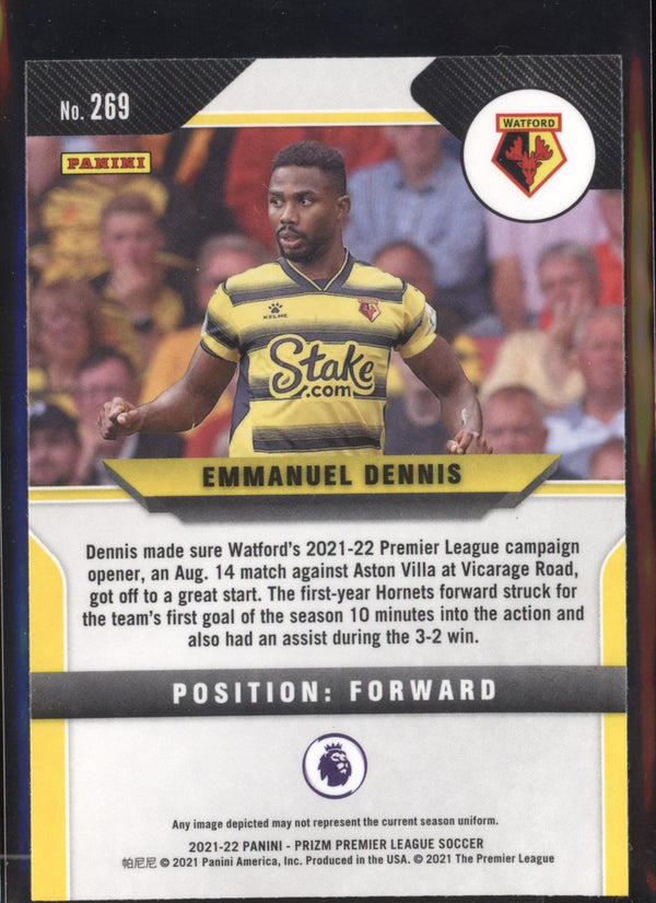 Emmanuel Dennis 2021-2022 Panini Prizm Premier League RC