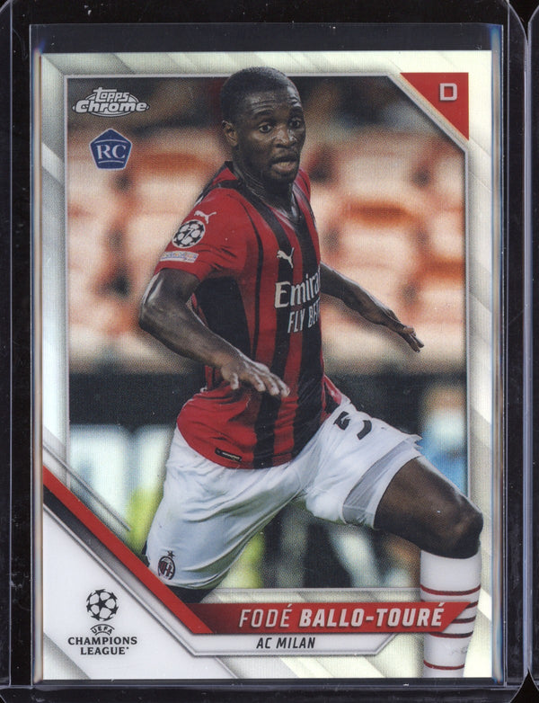 Fode Ballo-Toure 2021/22 Topps Chrome UEFA Champions League Refractor RC