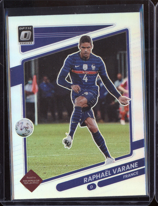 Raphael Varane 2021 Panini Donruss Optic Soccer Holo