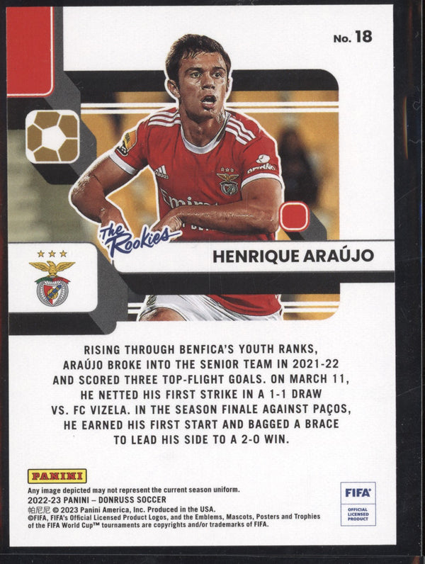 Henrique Araujo 2022-23 Panini Donruss Soccer 18 The Rookies RC