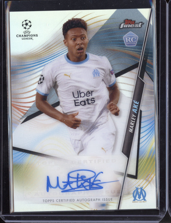 Marley Ake 2021 Topps Finest Champions League Autograph RC