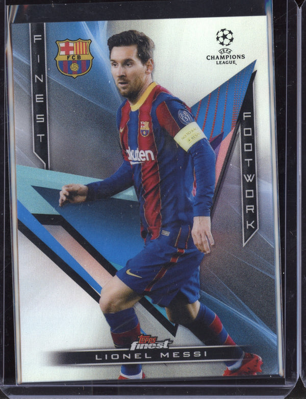 Lionel Messi 2021 Topps Finest Champions League Finest Footwork