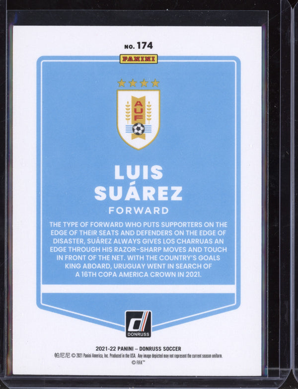 Luis Suarez 2021 Panini Donruss Soccer Press Proof Purple 112/199