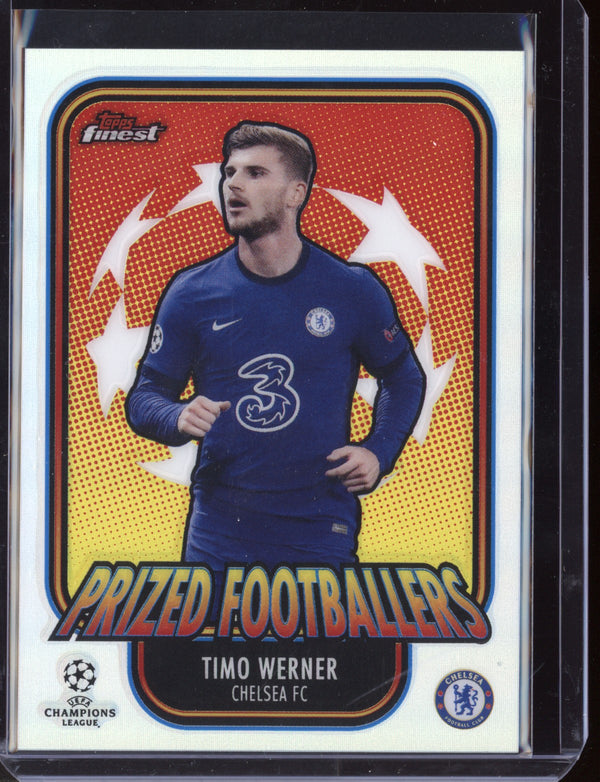 Timo Werner 2021 Topps Finest Champions League Prized Footballers