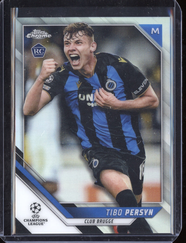 Tibo Persyn 2021/22 Topps Chrome UEFA Champions League Refractor RC