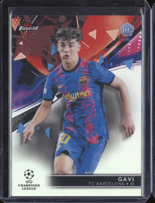 Gavi 2021-22 Topps Finest UEFA CL Refractor RC