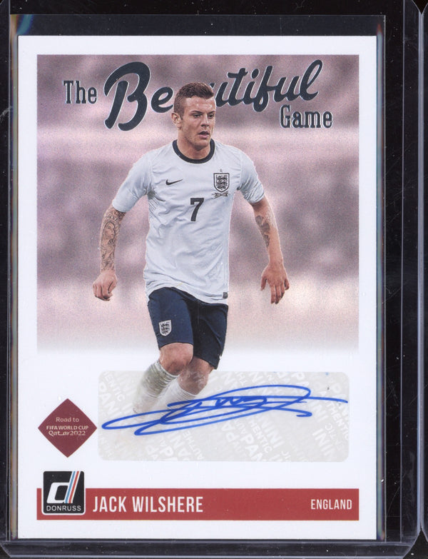 Jack Wilshere 2021 Panini Donruss Soccer Beautiful Game Autographs