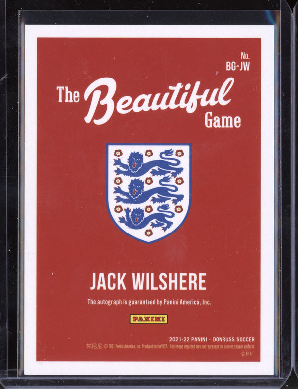 Jack Wilshere 2021 Panini Donruss Soccer Beautiful Game Autographs