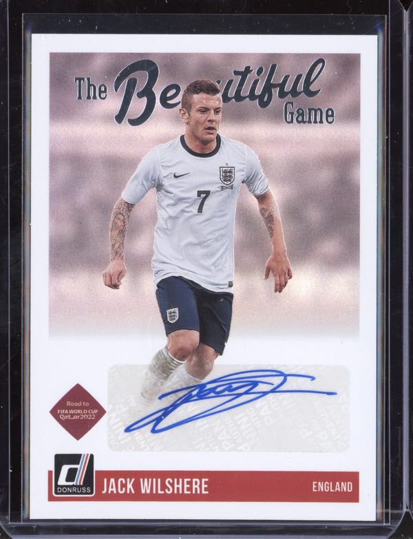 Jack Wilshere 2021 Panini Donruss Soccer Beautiful Game Autographs