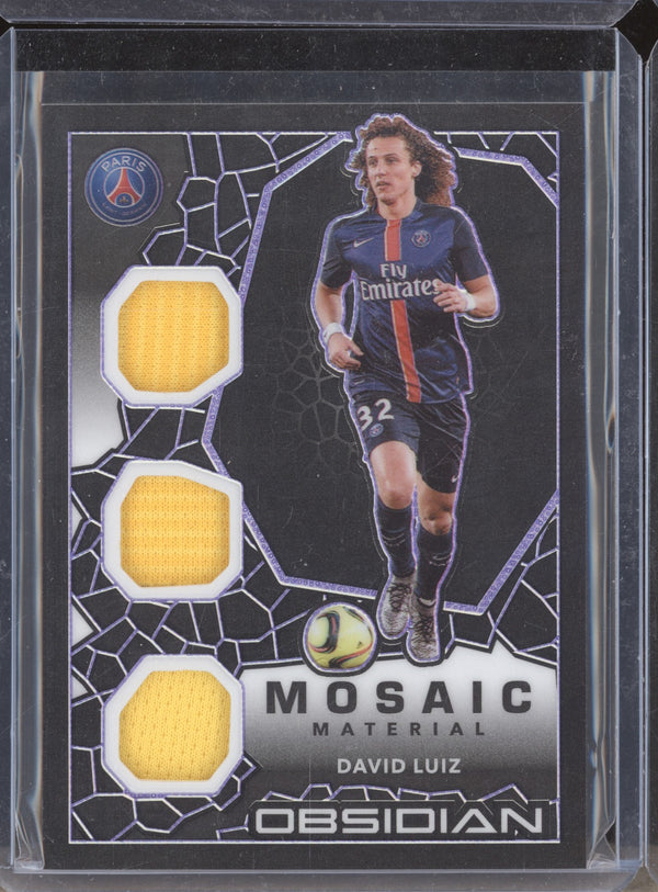 David Luiz 2020-21 Panini Obsidian Soccer MO-DL Mosaic Material 74/75