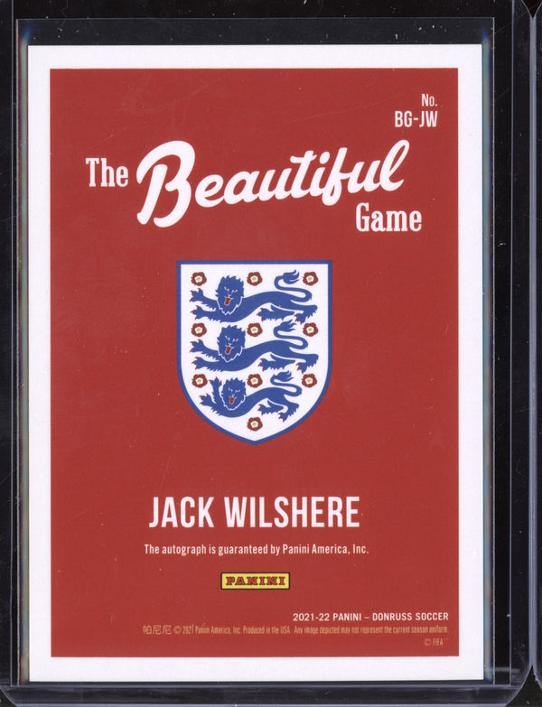 Jack Wilshere 2021 Panini Donruss Soccer Beautiful Game Autographs