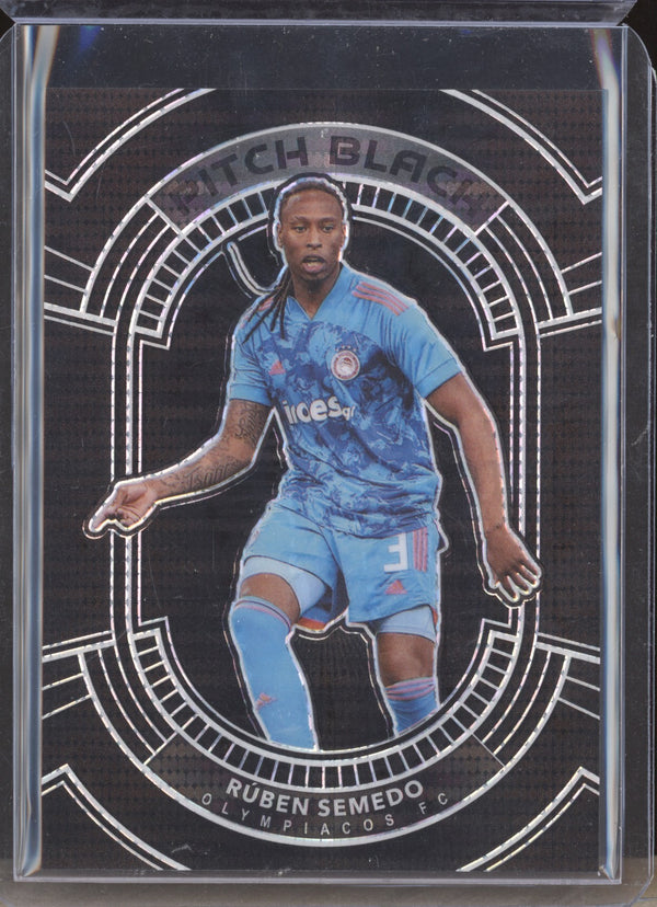 Ruben Semedo 2020-21 Panini Obsidian Soccer 10 Pitch Black White Pulsar 3/11