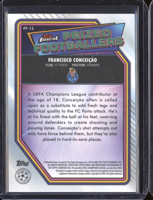 Conceicao 2021-22 Topps Finest UEFA CL Prized Footballers