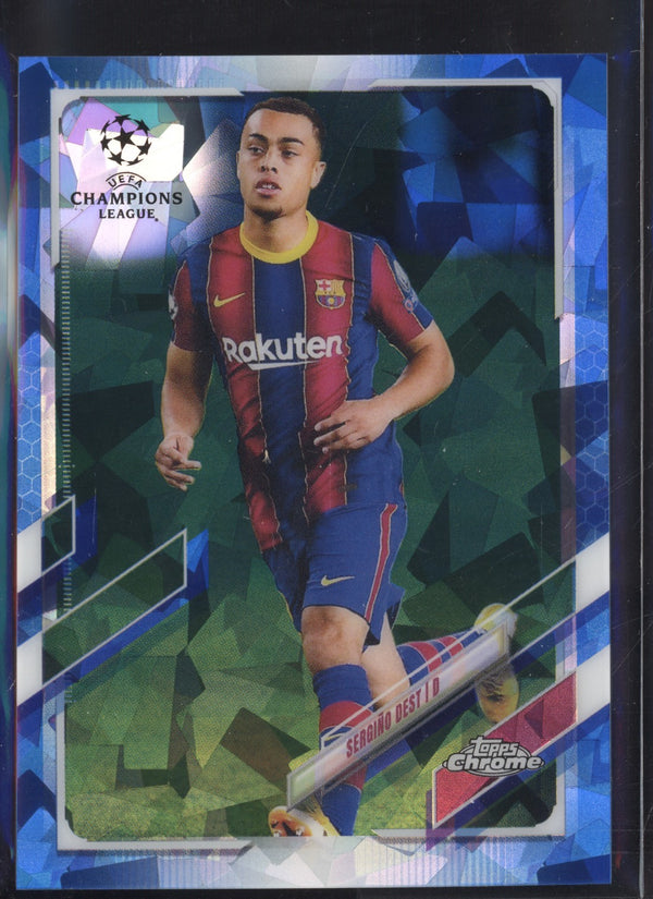 Sergino Dest  2020-2021 Topps Chrome UEFA Champions League Sapphire