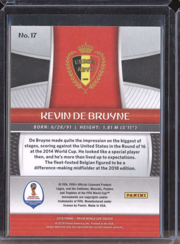 Kevin De Bruyne 2018 Panini Prizm World Cup 17