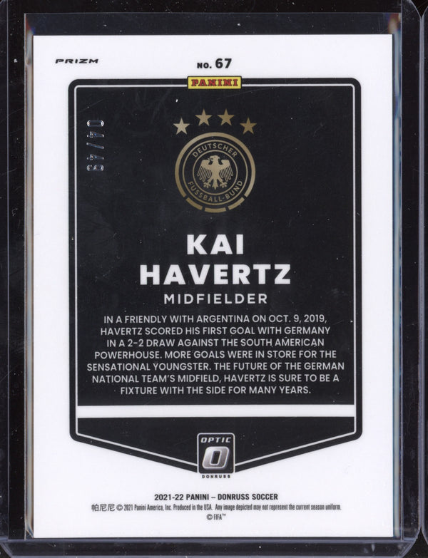 Kai Havertz 2021 Panini Donruss Optic Soccer Orange Velocity 4/49