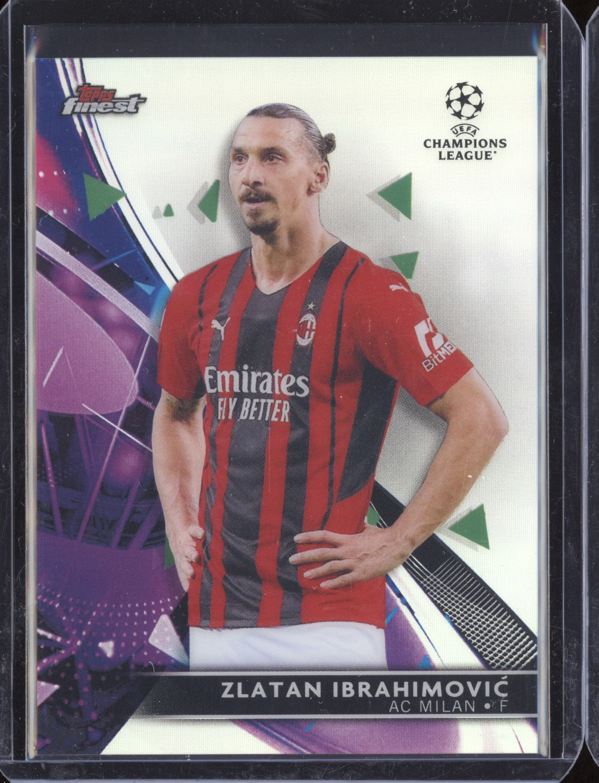 Zlatan Ibrahimovic 2021-22 Topps Finest UEFA CL Refractor